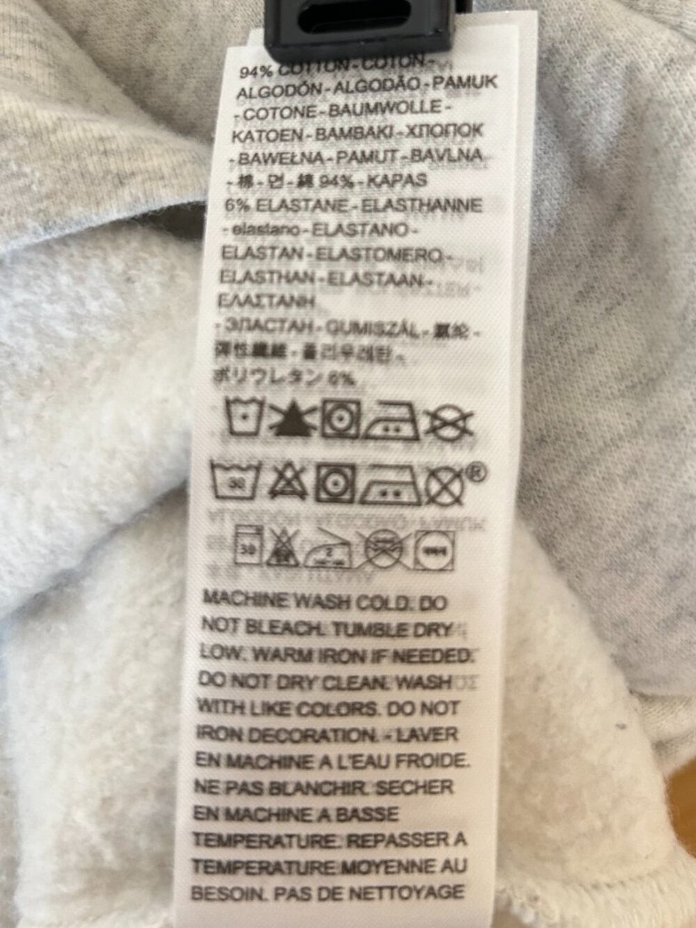 Levi's Sweatshirt With Floral Brand Graphic Heathered Gray Size M - Picture 4 of 8